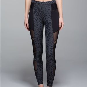 Lululemon Leopard & Mesh Panel Tight